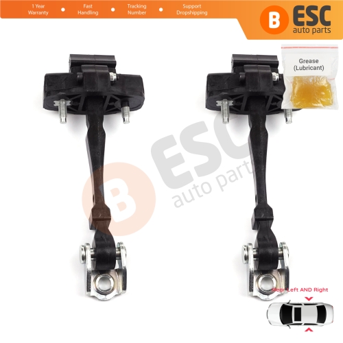 2 Pieces Rear Door Hinge Stop Check Strap Limiter for Renault Captur MK1 J87 H5 J5 2013-2019 824305607R
