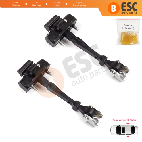 2 Pieces Rear Door Hinge Stop Check Strap Limiter for Renault Captur MK1 J87 H5 J5 2013-2019 824305607R