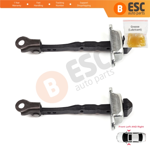 2 Pieces Front Door Hinge Stop Check Strap Limiter for Renault Megane MK4 2015-On 4/5 Door 804301666R 