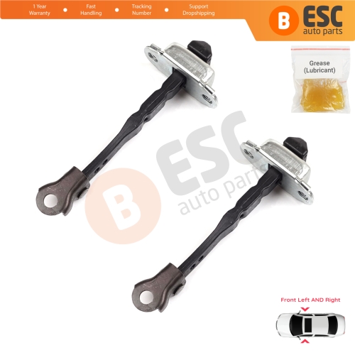 2 Pieces Front Door Hinge Stop Check Strap Limiter for Renault Megane MK4 2015-On 4/5 Door 804301666R 