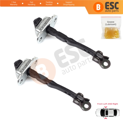 2 Pieces Front Door Hinge Stop Check Strap Limiter for Renault Megane MK4 2015-On 4/5 Door 804301666R 