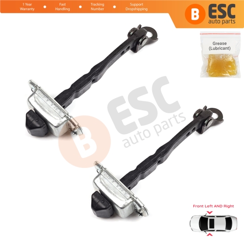 2 Pieces Front Door Hinge Stop Check Strap Limiter for Renault Megane MK4 2015-On 4/5 Door 804301666R 