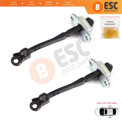 2 Pieces Rear Door Hinge Stop Check Strap Limiter for Renault Megane MK4 2015-On 4/5 Door 824306058R
