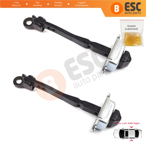 2 Pieces Rear Door Hinge Stop Check Strap Limiter for Renault Megane MK4 2015-On 4/5 Door 824306058R