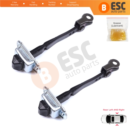 2 Pieces Rear Door Hinge Stop Check Strap Limiter for Renault Megane MK4 2015-On 4/5 Door 824306058R