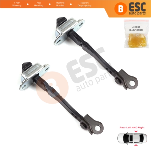 2 Pieces Rear Door Hinge Stop Check Strap Limiter for Renault Megane MK4 2015-On 4/5 Door 824306058R
