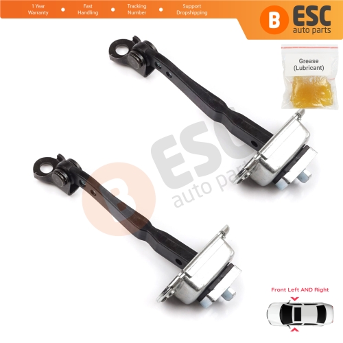2 Pieces Front Door Hinge Stop Check Strap Limiter for Renault Kadjar Nissan Qashqai MK2 J11 804304EA0A