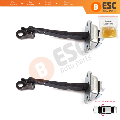 2 Pieces Front Door Hinge Stop Check Strap Limiter for Renault Kadjar Nissan Qashqai MK2 J11 804304EA0A