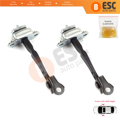 2 Pieces Front Door Hinge Stop Check Strap Limiter for Renault Kadjar Nissan Qashqai MK2 J11 804304EA0A