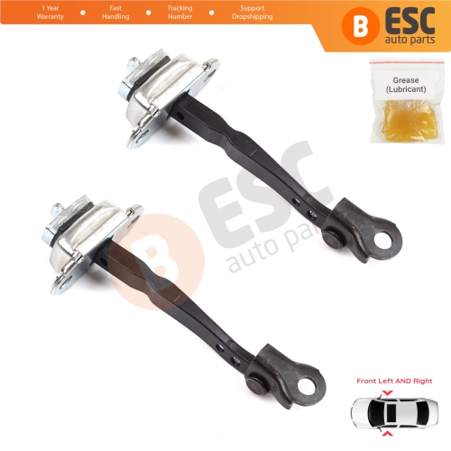 2 Pieces Front Door Hinge Stop Check Strap Limiter for Renault Kadjar Nissan Qashqai MK2 J11 804304EA0A