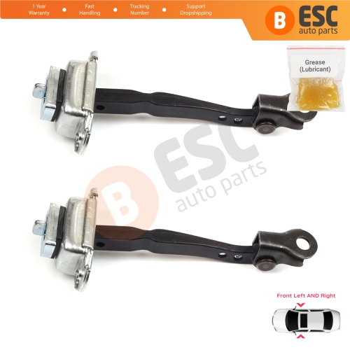 2 Pieces Front Door Hinge Stop Check Strap Limiter for Renault Kadjar Nissan Qashqai MK2 J11 804304EA0A