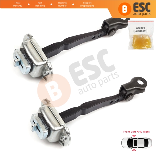 2 Pieces Front Door Hinge Stop Check Strap Limiter for Renault Kadjar Nissan Qashqai MK2 J11 804304EA0A