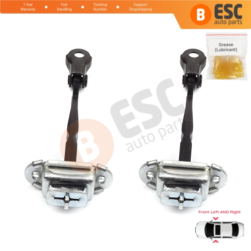 2 Pieces Front Door Hinge Stop Check Strap Limiter for Renault Kadjar Nissan Qashqai MK2 J11 804304EA0A