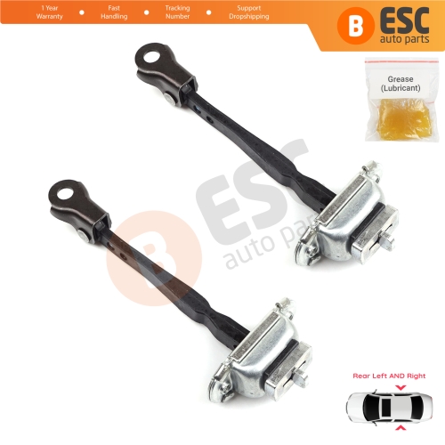 2 Pieces Rear Door Hinge Stop Check Strap Limiter for Renault Kadjar Nissan Qashqai MK2 J11 824304EA0A