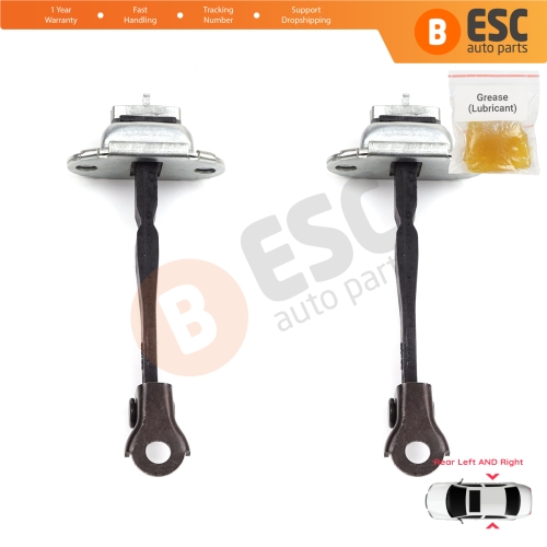 2 Pieces Rear Door Hinge Stop Check Strap Limiter for Renault Kadjar Nissan Qashqai MK2 J11 824304EA0A
