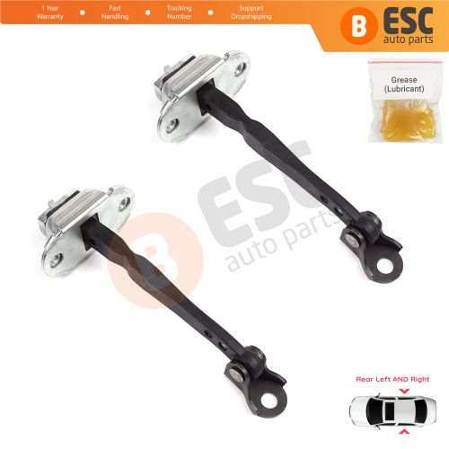 2 Pieces Rear Door Hinge Stop Check Strap Limiter for Renault Kadjar Nissan Qashqai MK2 J11 824304EA0A