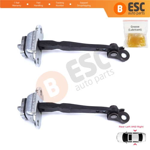 2 Pieces Rear Door Hinge Stop Check Strap Limiter for Renault Kadjar Nissan Qashqai MK2 J11 824304EA0A