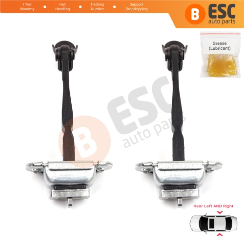 2 Pieces Rear Door Hinge Stop Check Strap Limiter for Renault Kadjar Nissan Qashqai MK2 J11 824304EA0A