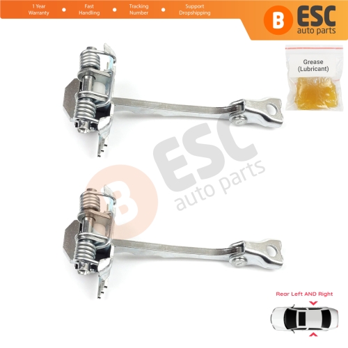 2 Pieces Rear Door Hinge Stop Check Strap Limiter for Renault Scenic Grand Scenic MK3 JZ0/1 2009-2016 824310005R