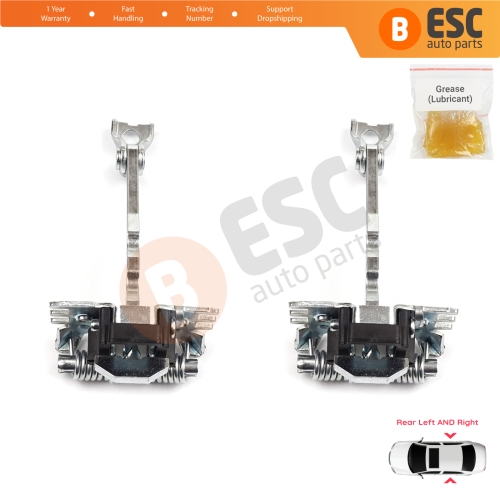 2 Pieces Rear Door Hinge Stop Check Strap Limiter for Renault Scenic Grand Scenic MK3 JZ0/1 2009-2016 824310005R
