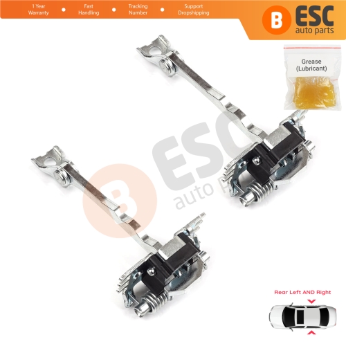 2 Pieces Rear Door Hinge Stop Check Strap Limiter for Renault Scenic Grand Scenic MK3 JZ0/1 2009-2016 824310005R