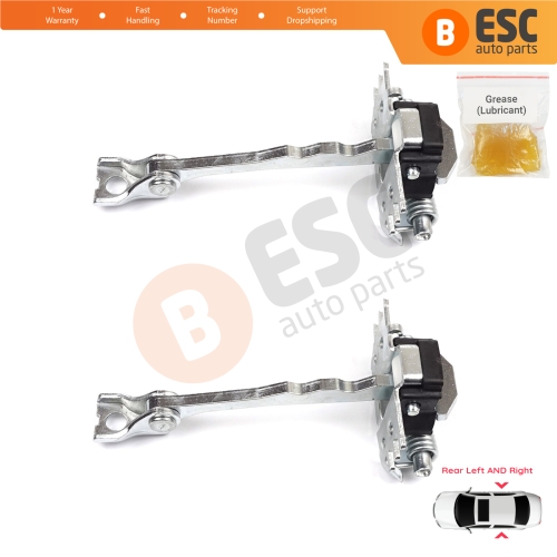 2 Pieces Rear Door Hinge Stop Check Strap Limiter for Renault Scenic Grand Scenic MK3 JZ0/1 2009-2016 824310005R