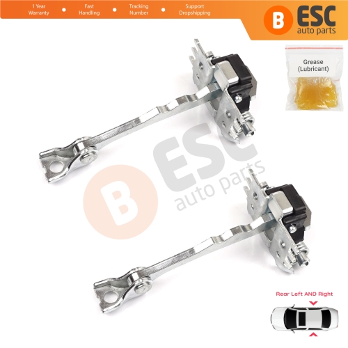 2 Pieces Rear Door Hinge Stop Check Strap Limiter for Renault Scenic Grand Scenic MK3 JZ0/1 2009-2016 824310005R