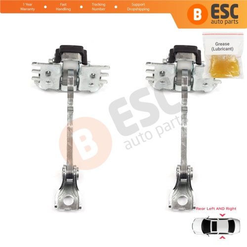 2 Pieces Rear Door Hinge Stop Check Strap Limiter for Renault Scenic Grand Scenic MK3 JZ0/1 2009-2016 824310005R