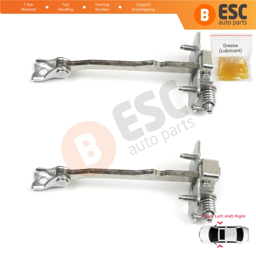 2 Pieces Front Door Hinge Stop Check Strap Limiter for Renault Trafic MK3 Fiat Talento Opel Vivaro B Nissan NV300 Primastar 804300242R 