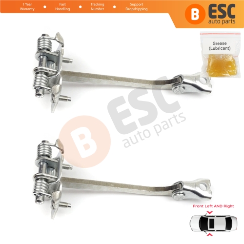 2 Pieces Front Door Hinge Stop Check Strap Limiter for Renault Trafic MK3 Fiat Talento Opel Vivaro B Nissan NV300 Primastar 804300242R 