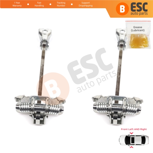 2 Pieces Front Door Hinge Stop Check Strap Limiter for Renault Trafic MK3 Fiat Talento Opel Vivaro B Nissan NV300 Primastar 804300242R 