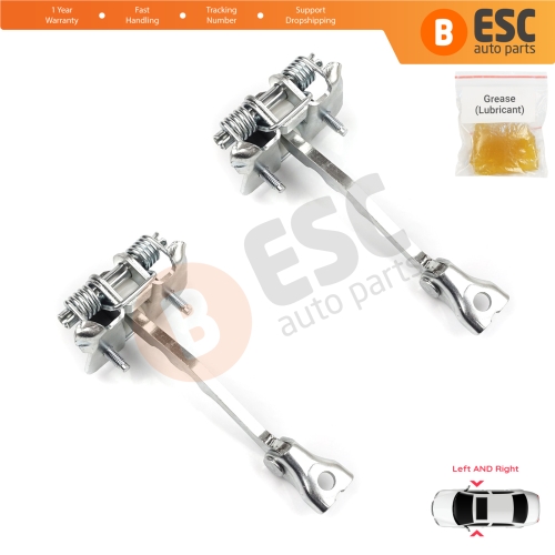 2 Pieces Front Door Hinge Stop Check Strap Limiter for Renault Megane CC Cabriolet Convertible EZ 2010-On 804305514R 
