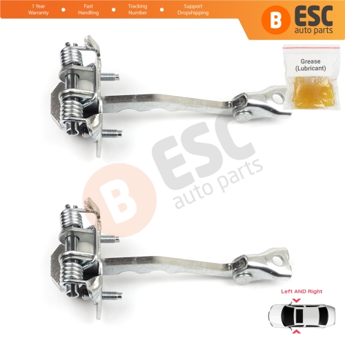 2 Pieces Front Door Hinge Stop Check Strap Limiter for Renault Megane CC Cabriolet Convertible EZ 2010-On 804305514R 