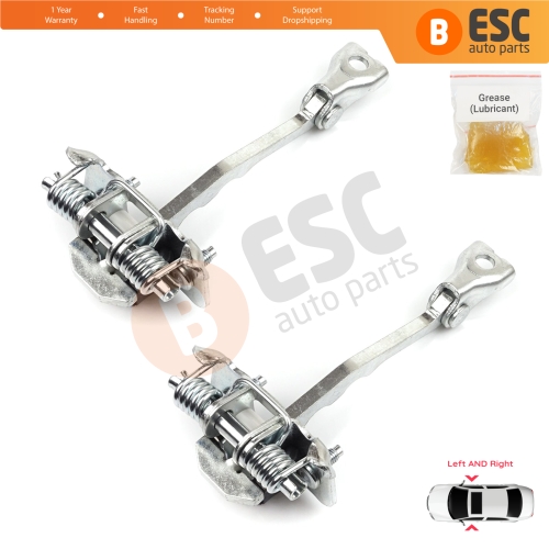 2 Pieces Front Door Hinge Stop Check Strap Limiter for Renault Megane CC Cabriolet Convertible EZ 2010-On 804305514R 