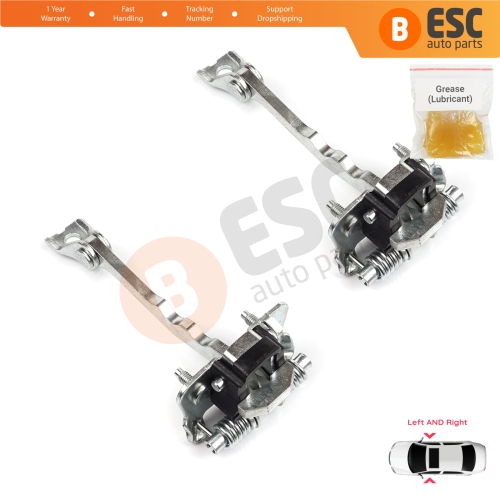 2 Pieces Front Door Hinge Stop Check Strap Limiter for Renault Megane CC Cabriolet Convertible EZ 2010-On 804305514R 