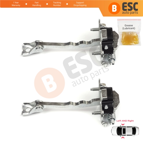 2 Pieces Front Door Hinge Stop Check Strap Limiter for Renault Megane CC Cabriolet Convertible EZ 2010-On 804305514R 