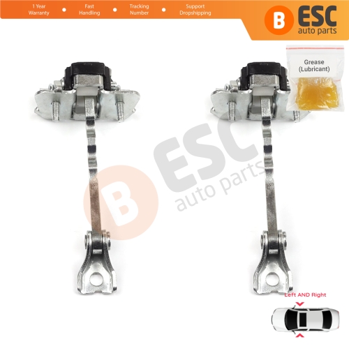2 Pieces Front Door Hinge Stop Check Strap Limiter for Renault Megane CC Cabriolet Convertible EZ 2010-On 804305514R 