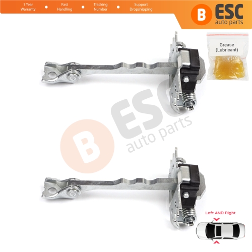 2 Pieces Front Door Hinge Stop Check Strap Limiter for Renault Megane MK3 DZ0/1 Coupe 2008-2016 804309044R 