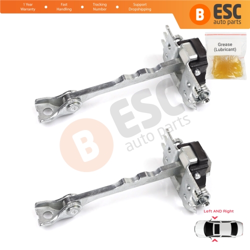 2 Pieces Front Door Hinge Stop Check Strap Limiter for Renault Megane MK3 DZ0/1 Coupe 2008-2016 804309044R 