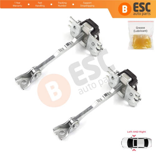 2 Pieces Front Door Hinge Stop Check Strap Limiter for Renault Megane MK3 DZ0/1 Coupe 2008-2016 804309044R 