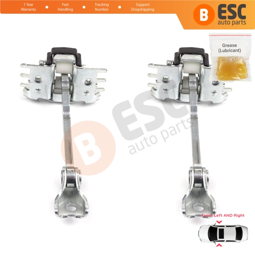 2 Pieces Front Door Hinge Stop Check Strap Limiter for Renault Espace MK4 J81 JK0/1 2002-2015 804305378R 