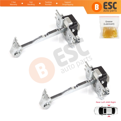 2 Pieces Rear Door Hinge Stop Check Strap Limiter for Renault Espace MK4 J81 JK0/1 2002-2015 8200070661