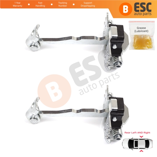 2 Pieces Rear Door Hinge Stop Check Strap Limiter for Renault Espace MK4 J81 JK0/1 2002-2015 8200070661