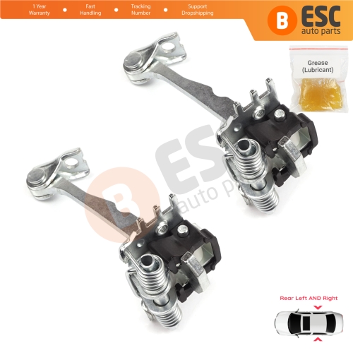 2 Pieces Rear Door Hinge Stop Check Strap Limiter for Renault Espace MK4 J81 JK0/1 2002-2015 8200070661