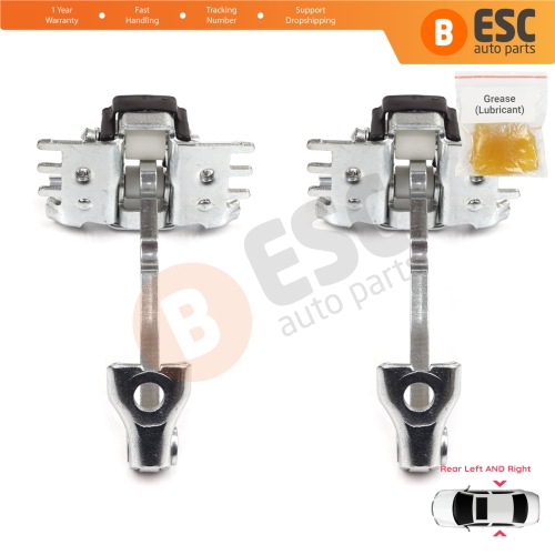 2 Pieces Rear Door Hinge Stop Check Strap Limiter for Renault Espace MK4 J81 JK0/1 2002-2015 8200070661