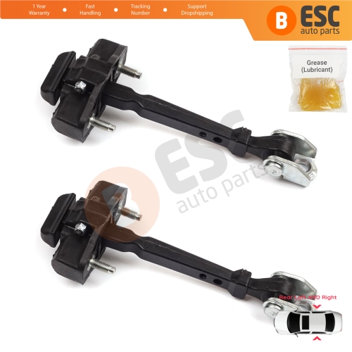 2 Pieces Rear Door Hinge Stop Check Strap Limiter for Renault Clio MK4 BH/KH 2012-2021 824307049R 