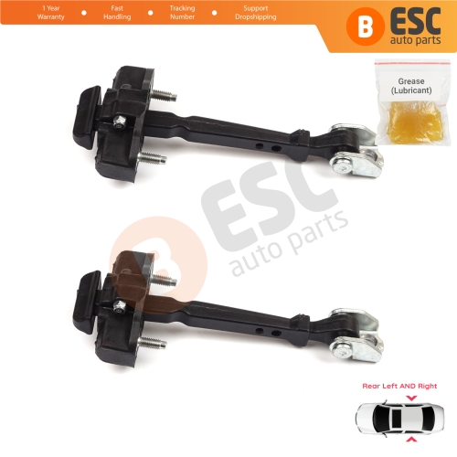2 Pieces Rear Door Hinge Stop Check Strap Limiter for Renault Clio MK4 BH/KH 2012-2021 824307049R 