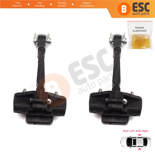 2 Pieces Rear Door Hinge Stop Check Strap Limiter for Renault Clio MK4 BH/KH 2012-2021 824307049R 