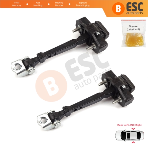 2 Pieces Rear Door Hinge Stop Check Strap Limiter for Renault Clio MK4 BH/KH 2012-2021 824307049R 