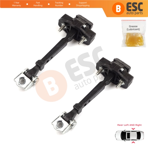2 Pieces Rear Door Hinge Stop Check Strap Limiter for Renault Clio MK4 BH/KH 2012-2021 824307049R 